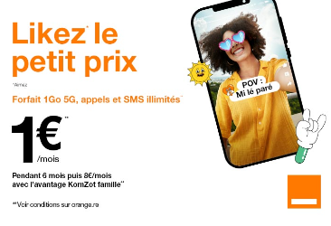 Profitez d'un forfait mobile 5G à prix mini avec Orange